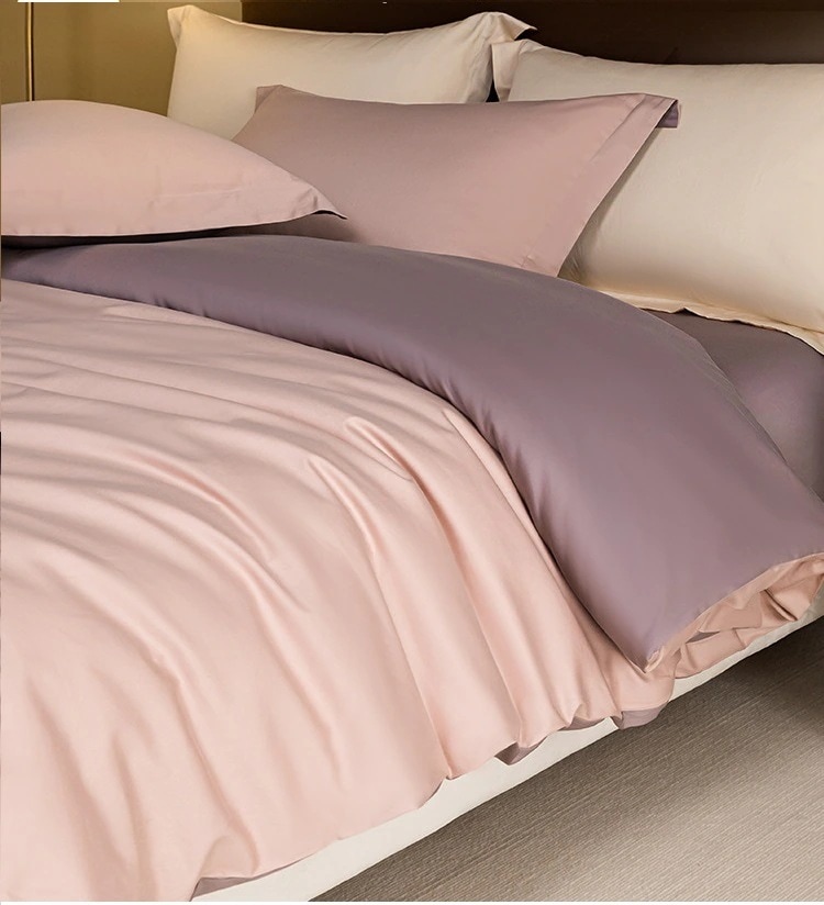 おしゃれ色綿布団カバーシーツ枕カバーセットファッション寝具牛乳のようなすべすべ683
