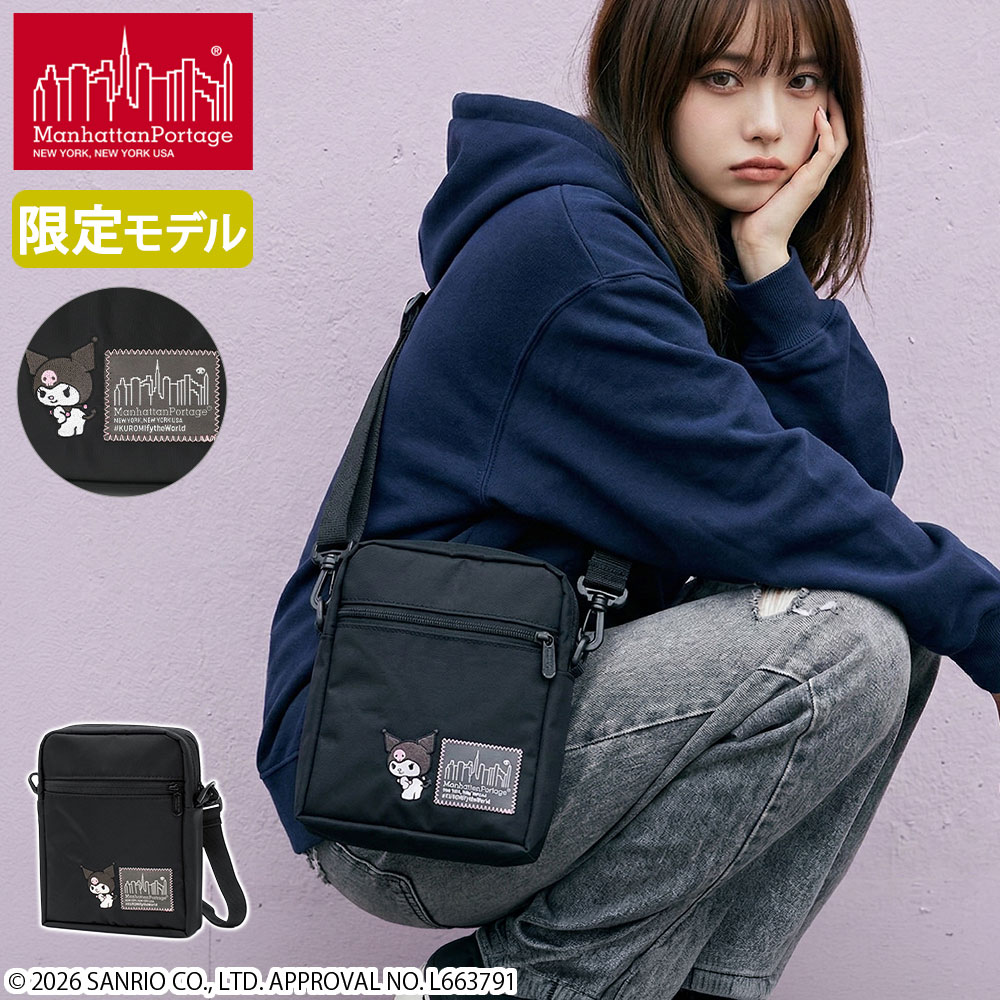 日本正規品 ショルダーバッグ Kuromi CITY LIGHTS (SM) W/PL VER 2 BP FLIGHT NYLON BACKING KRM MP1403PL2BPNTWLBKRM