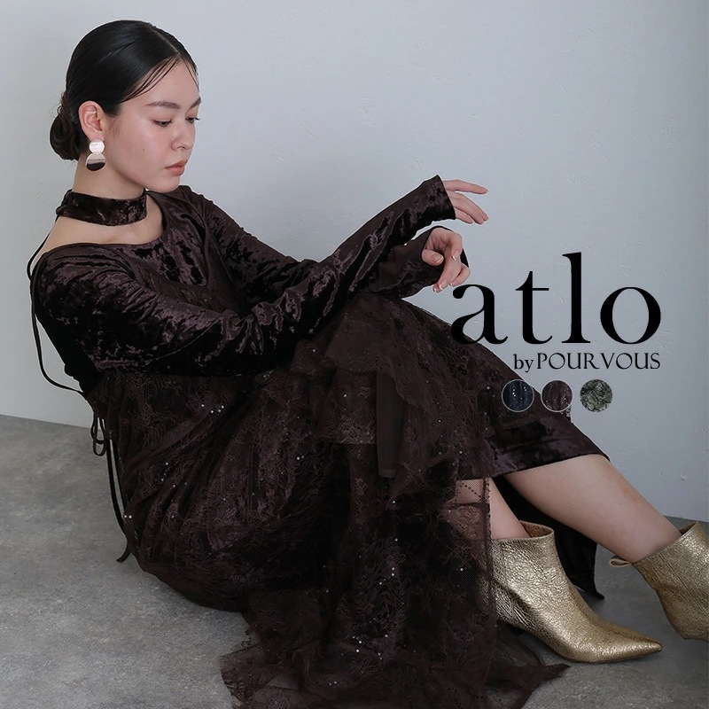 スパークルレース ベロア ワンピース パーティードレス オケージョン 大きいサイズ 結婚式 ドレス かっこいい お呼ばれ オケージョンドレス フォーマル 体型カバー 10代 20代 30代 韓国 小さ