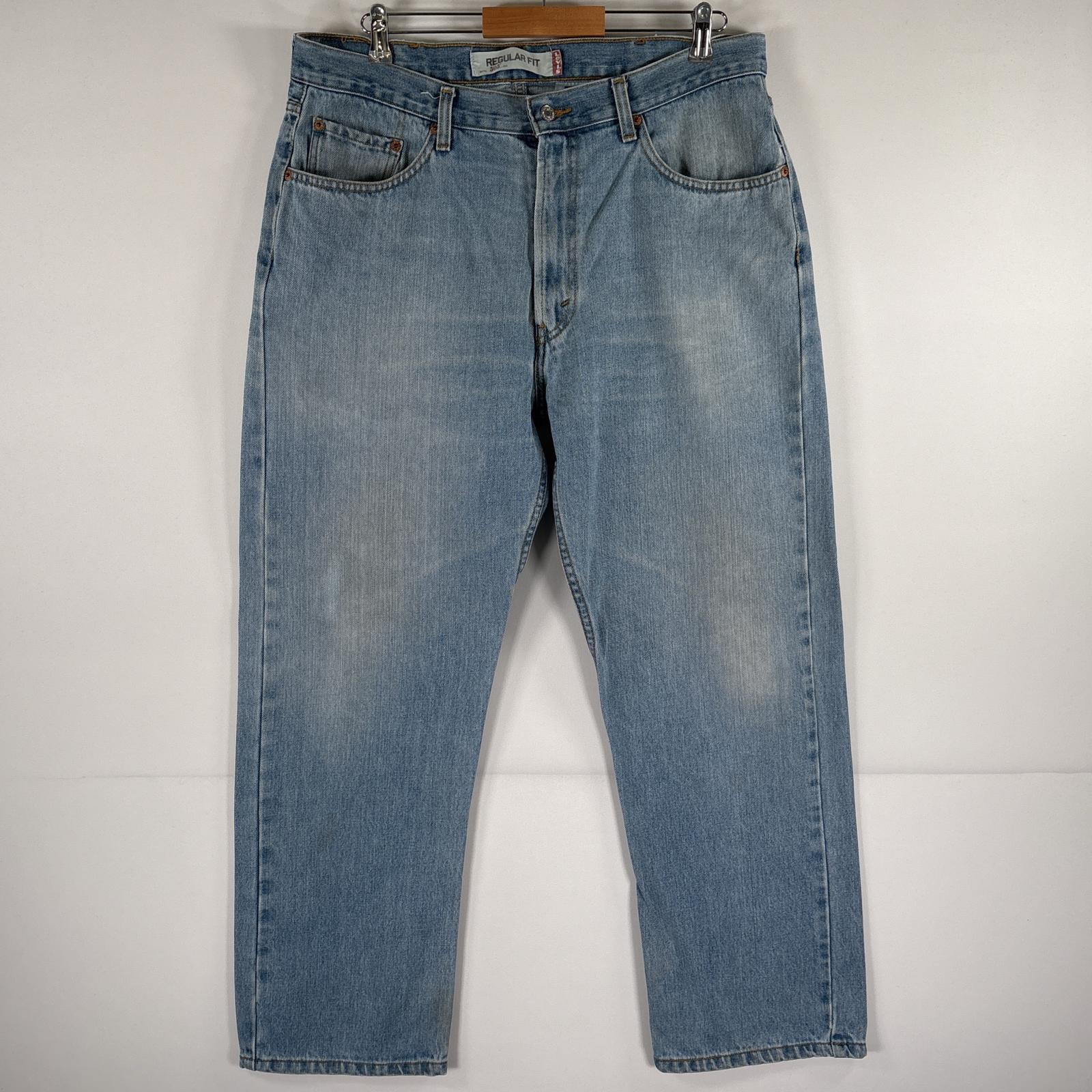 古着 デニムパンツ 505 ストレート ジーンズ ジーパン 5ポケット 大きいサイズ w38 L30 ブルー メンズ