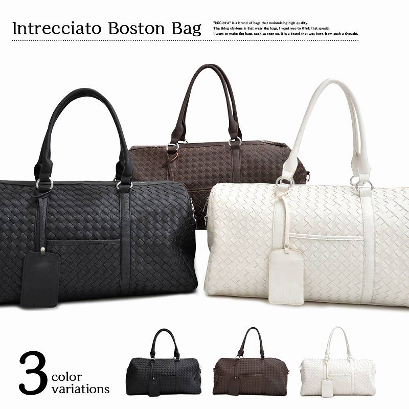 新品 イントレチャートボストンバッグ