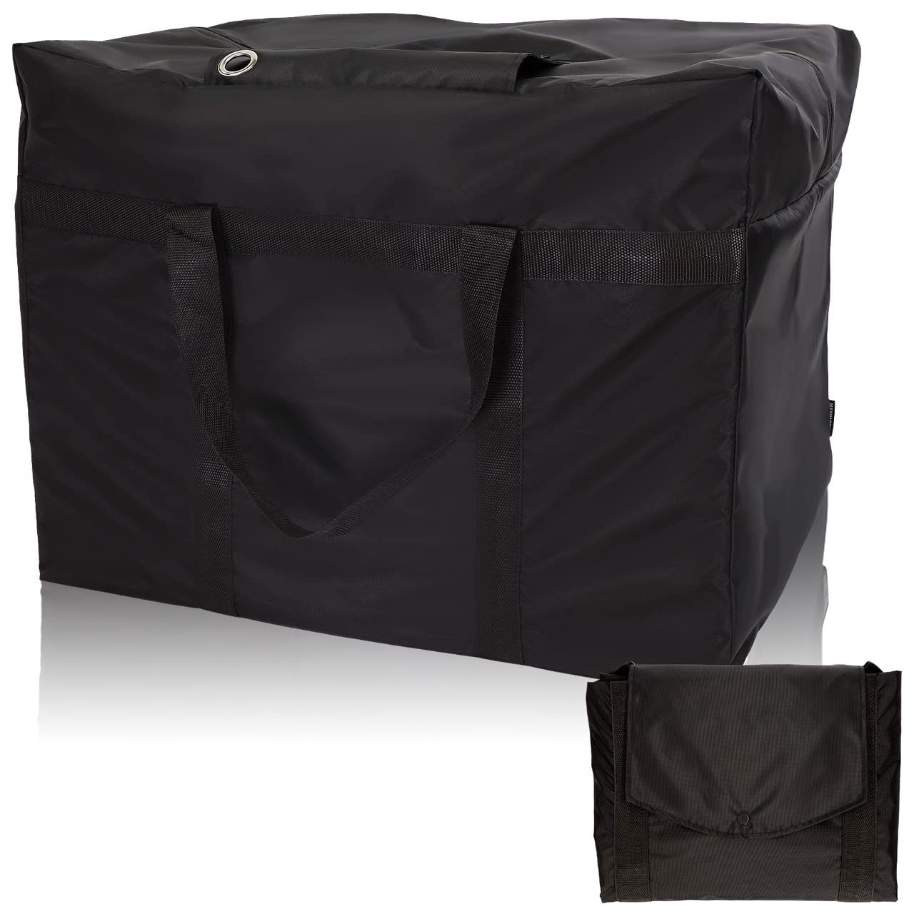 MEUMOTTO【大容量 100L】宅配ボックス 折りたたみ 置き配ボックス 宅配バッグ 宅配便 ボックス 吊り下げ式 大型 撥水 防水 屋外 南京錠 ステッカー 盗難防止ワイヤー付き ダブルロック(