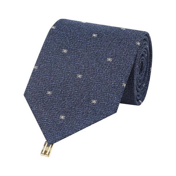ロゴ刺繍オールオーバーネクタイネイビー__DLF1ACF1221N1