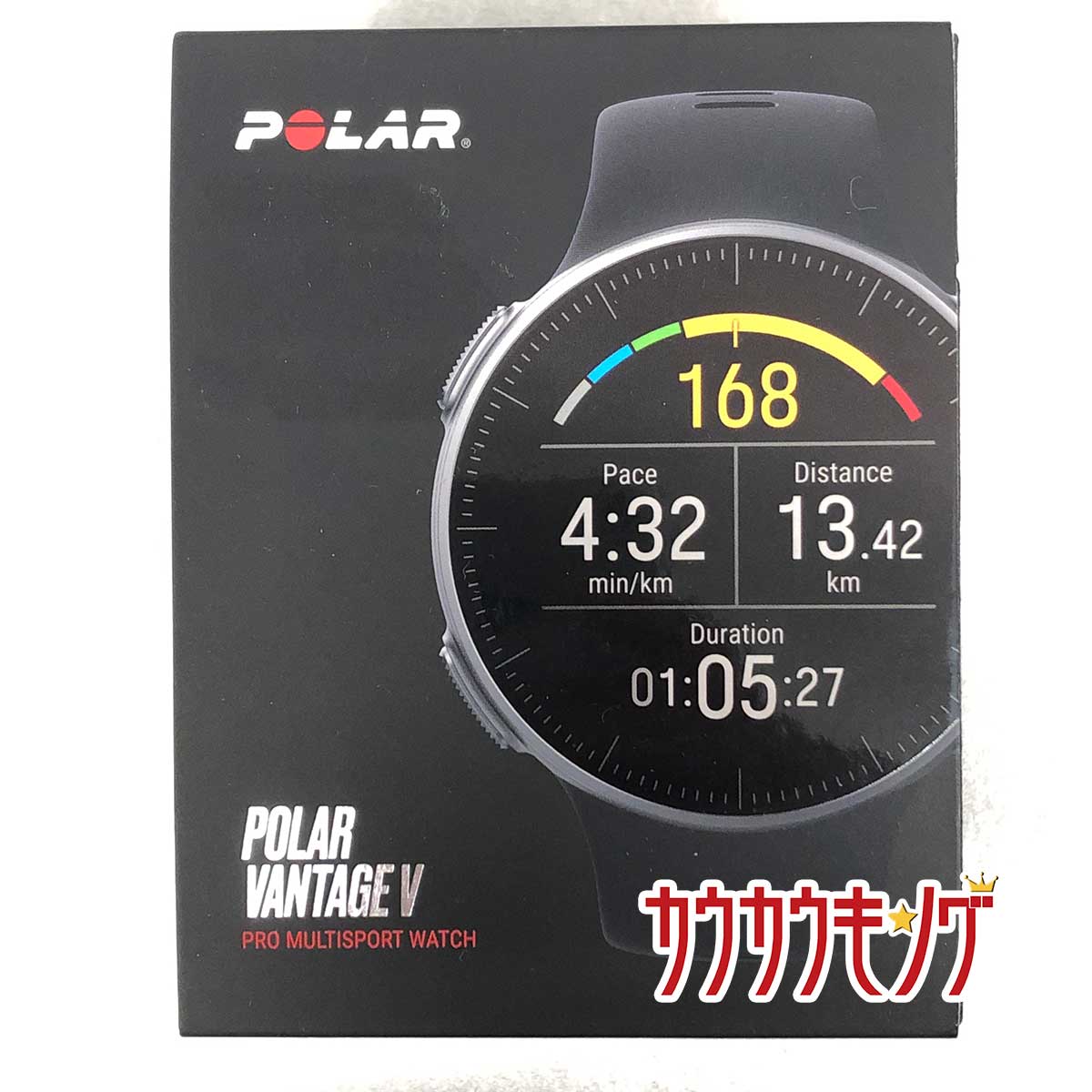 【中古・未使用品】ポラール GPS プロマルチスポーツウォッチ Vantage V HR心拍センサー付き サイズM-L ブラック 90069633 POLAR 腕時計 スマートウォッチ 23,458円
