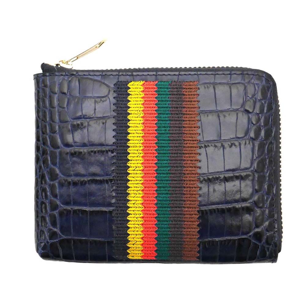 Paul Smith M1A-5303-A40013-41-NAVY ポールスミス 小銭入 型押レザー ネイビー×マルチカラー