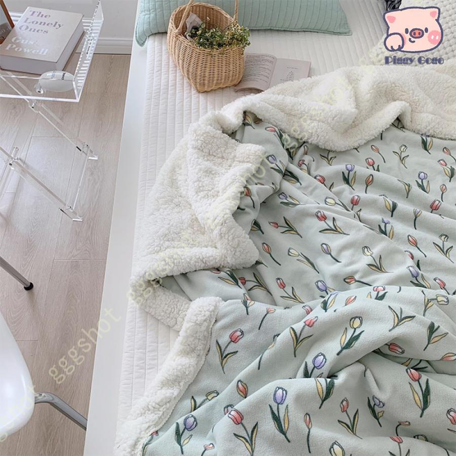毛布 ブランケット おしゃれ INS ふわふわ 柔らかく肌触り 暖かい 膝掛け かわいい もこもこ 厚手 軽い 軽量 通気 大判 北欧 ひざ掛け 通使用 肩掛け