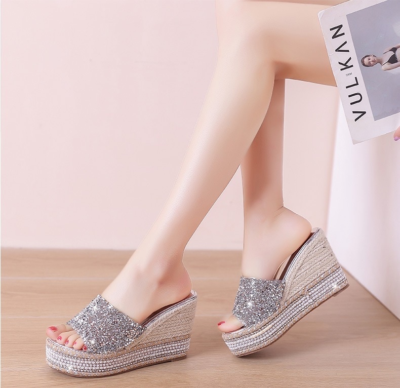 サンダル レディース ハイヒール 厚底 ラインストーン ゴールド シルバー 女性サンダル サンダル 小さいサイズ 大きいサイズ 靴 歩きやすい オンオフ かわいい サイズ 小さい 大きい シンプル