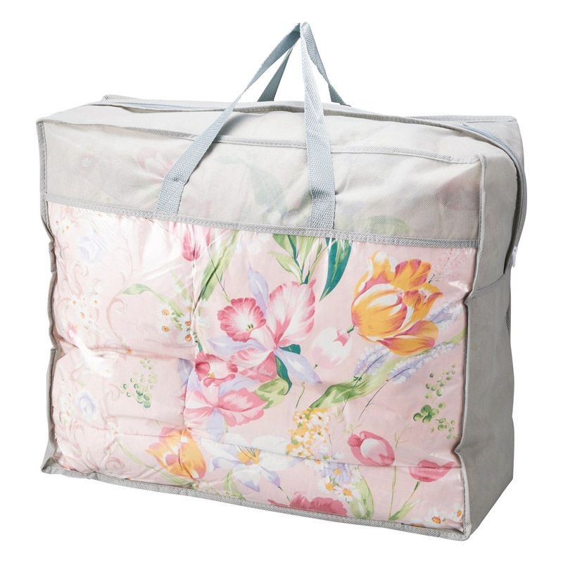 花浪漫 羽根ふとんバッグ入り（ダウン10%） ピンク