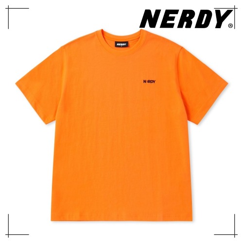 NDY ブランク スモールロゴ 半袖 Tシャツ ORANGE