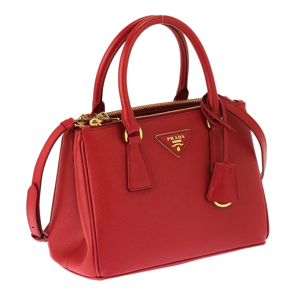 PRADA 1BA896-S-LU-FUOCO プラダ　2WAYバッグ フォーコ/ゴールド