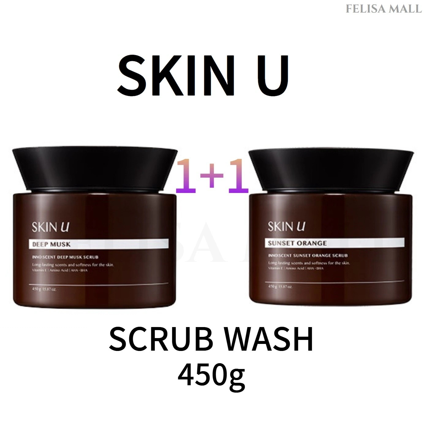 [SKIN U]【1+1】 ボーディスクラブ SCRUB 450G 香水シャワー 韓国 DEEP MUSK 6,707円