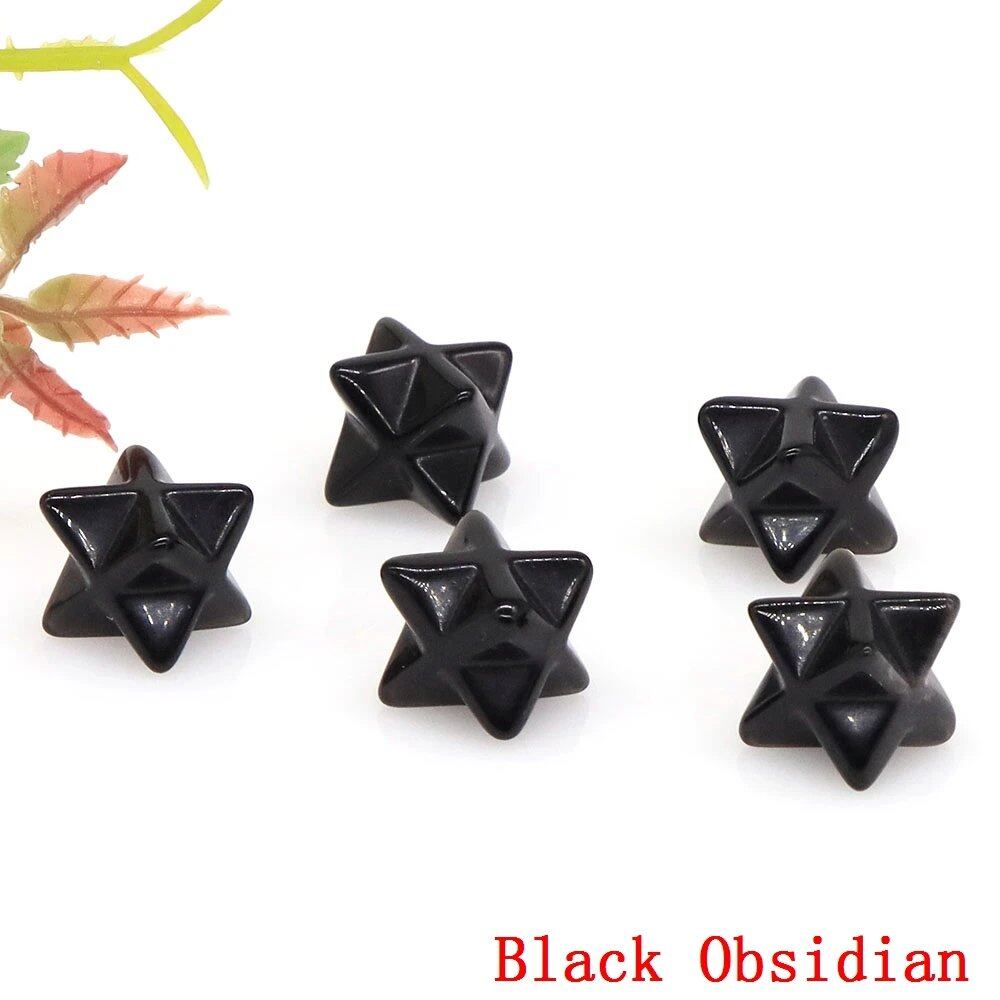 13mm メルカバスター 天然チャクラクォーツストーン クリスタル ウィッカ レイキヒーリング エネルギー ジェム プロテクション DIYジュエリー デコレーション 卸売 サイズ：80個入り 色_6