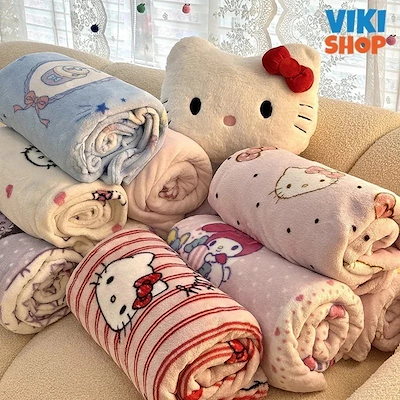 【未使用★2008年製】ハローキティ　毛布　絨毯　ラグ　キルト　犬　サンリオ 未使用☆2008年製】ハローキティ 毛布 絨毯 ラグ キルト 犬 サンリオ