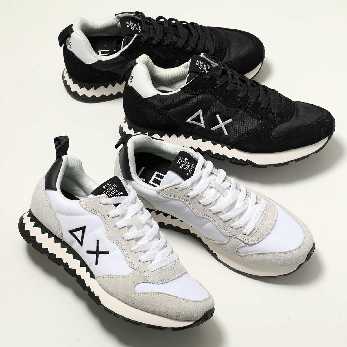 SUN68 サンシックスティーエイト スニーカー TOM SNAKE トム スネーク Z35104 メンズ ナイロン レザー ローカット 1968 ロゴ 軽量 シューズ 靴 カラー2色 14,717円