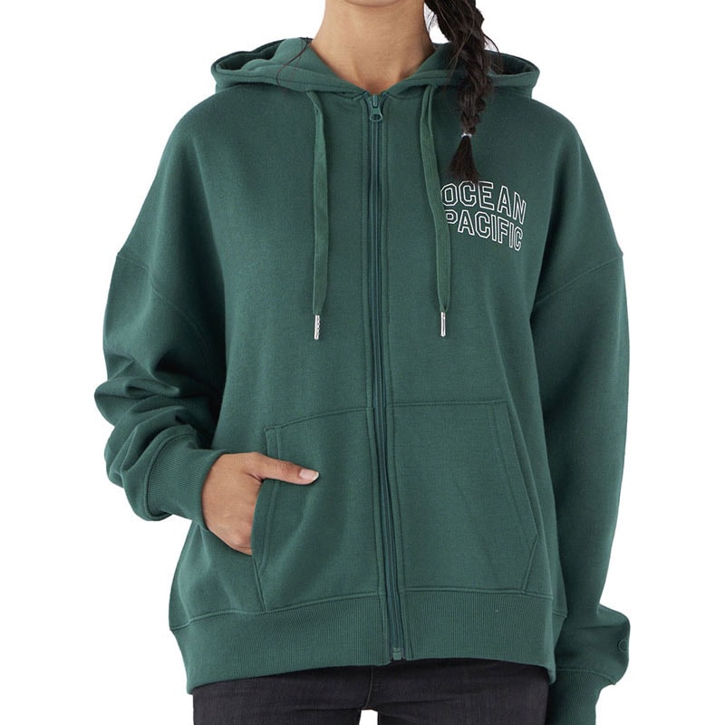 Ocean Pacific オーシャンパシフィック OceanPacific レディース スウェットジップパーカー カジュアル スウエットパーカー 552015-grn