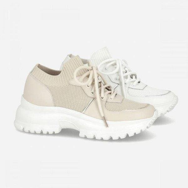 HC06 女性 ニット チャンキー スニーカー LCWS15U526 (34574535)