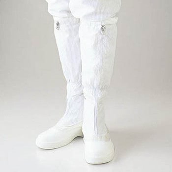 ゴールドウイン ファスナー付セーフティロングブーツ白24.5 【 衛生管理 クリーンルーム用シューズ 】 6,798円