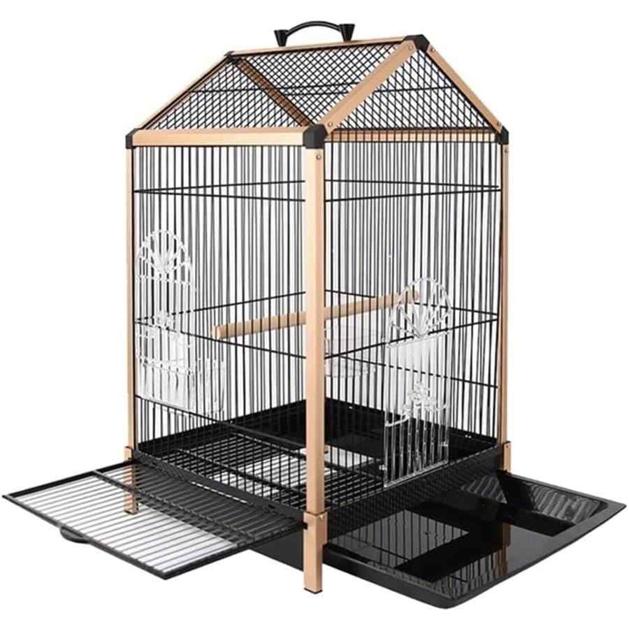 バードケージ ステンレス鋼の鳥かご安定した三角形の鳥かご多機能繁殖飛行鳥かごポータブル高級鳥の巣 鳥カゴ
