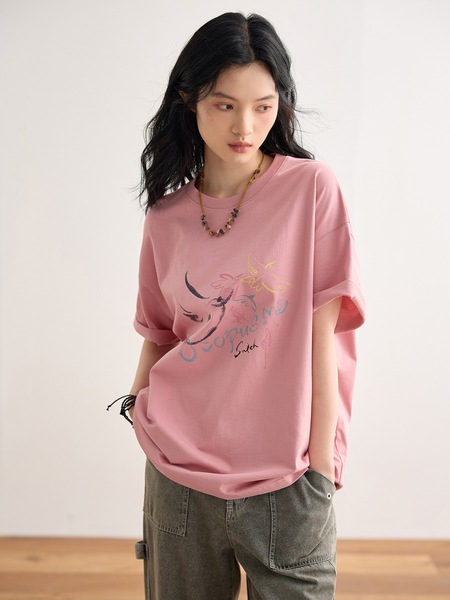 夏の新しいカジュアル白半袖 Tシャツ女性用ルーズ半袖 Tシャツインナートップ 5,667円