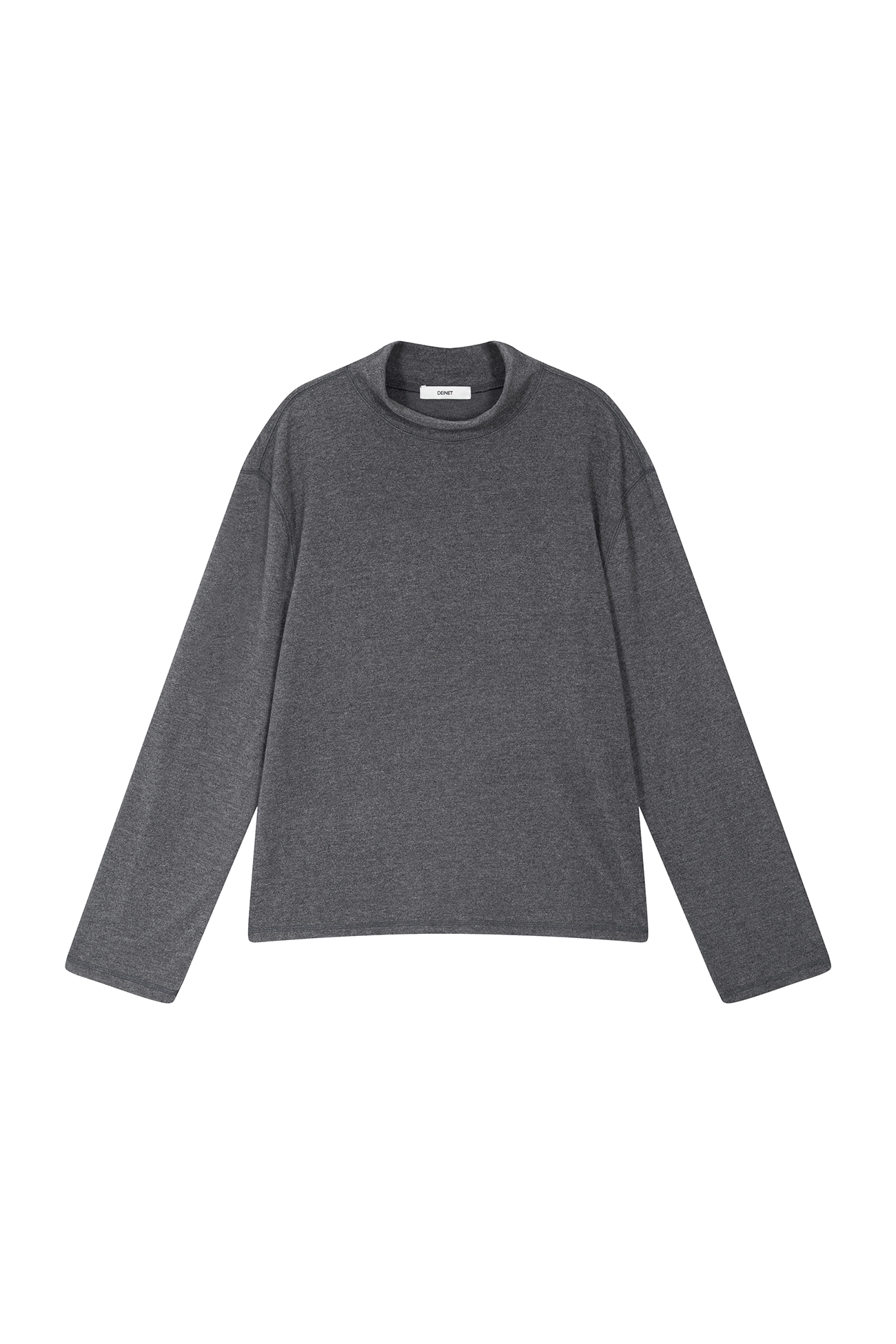 【DEINET】 WARM HALF NECK T-SHIRT : GREY
