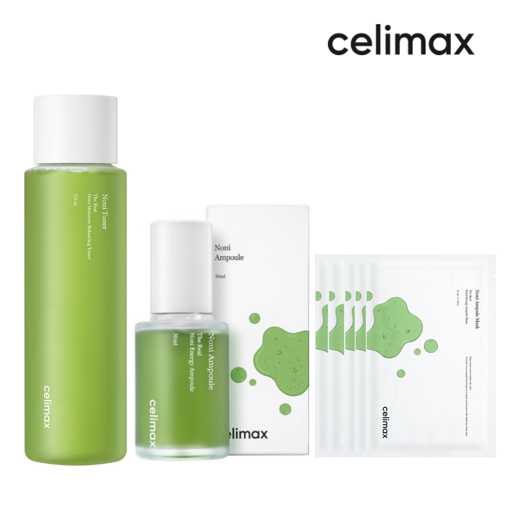 [SET]ザ リアル ノニトナー320ml+アンプル30ml+パック5枚/公式正規品