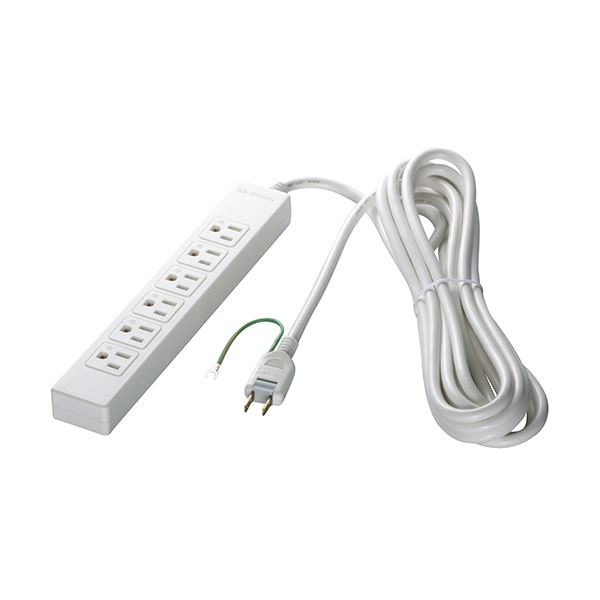 バッファロー3ピン式電源タップ 6個口タイプ ホワイト 2m BSTAPST3620WH 1セット（10個） 20,990円