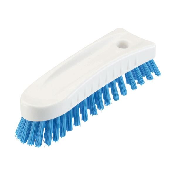 （まとめ） 山崎産業HGハンドブラシS（ソフト） ブルー CL612-000X-MB-BL 1個 [x3セット]