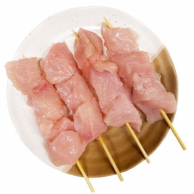 鳥むね串 40g10本 焼き鳥 国産鶏 (15cm丸串)(pr)(49218-10)(...のサムネイル