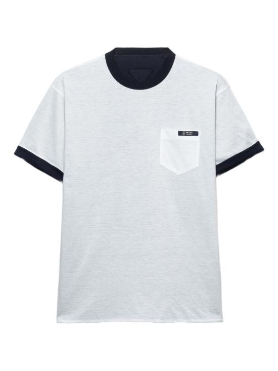 PRADA Men T-Shirts UJN960 1801F057G White