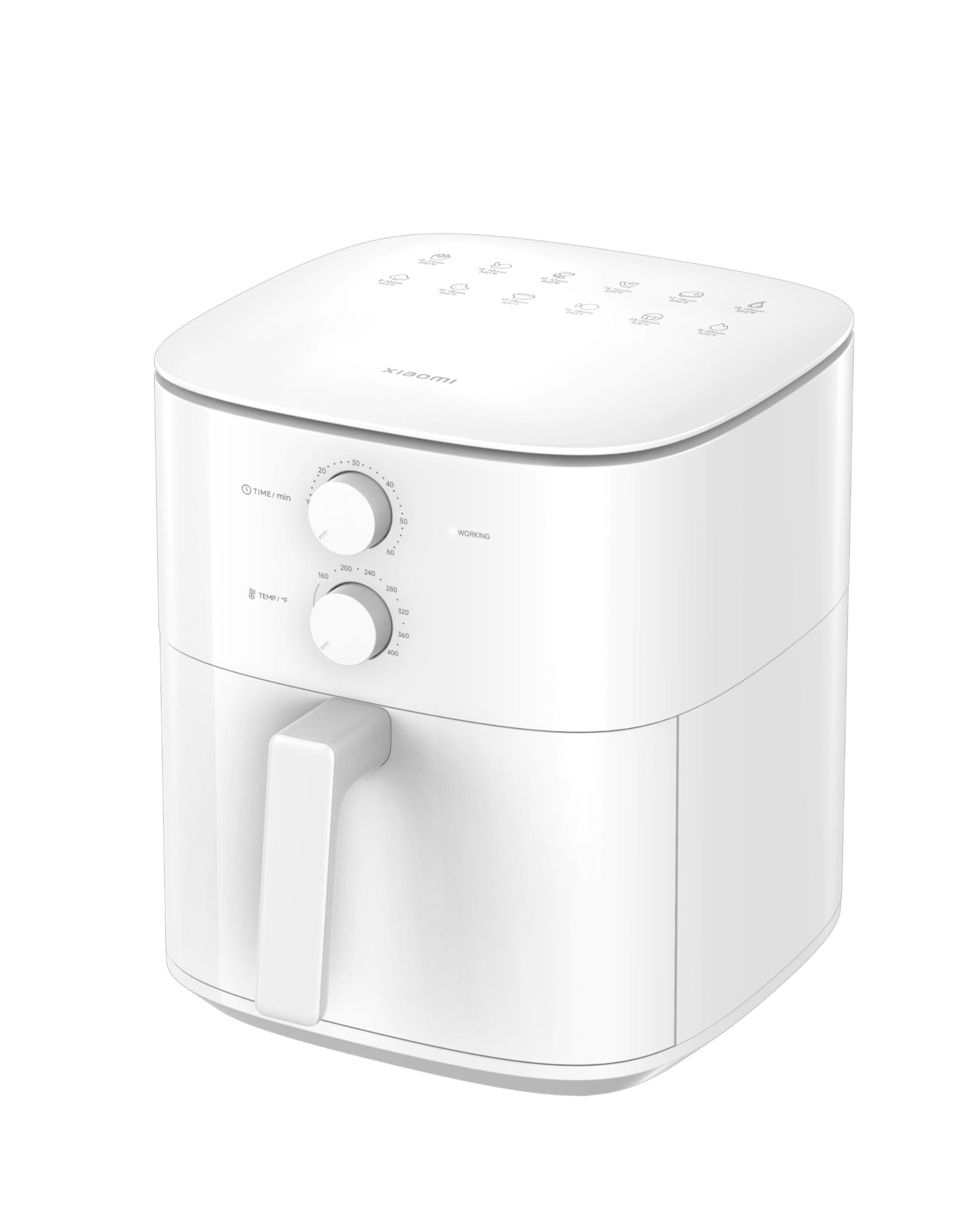 Xiaomi エアフライヤー エッセンシャル 6L 大容量 家庭用 電気 エアフライヤー 卓上 揚げ物 惣菜 1～60分間タイマー 温度調節 360循環加熱 1200Wの高出力 80～200Cの温