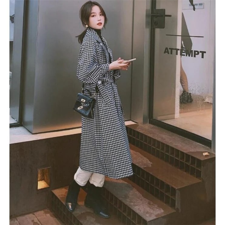 コートレディースロングコートトレンチコートダッフルコートアウター千鳥柄チェスター秋物