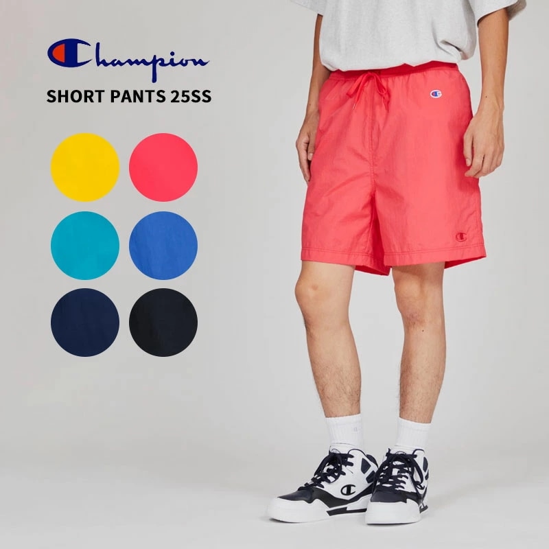 チャンピオン メンズ ショートパンツ アクションスタイル パンツ ボトムス ハーフパンツ 短パン ポリエステル ナイロン C3-B508