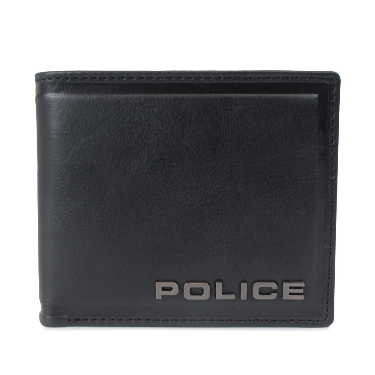 財布 二つ折り メンズ レザー EDGE ブラック