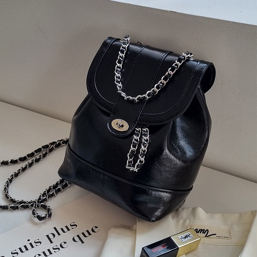 メルディク クラシック チェーン バックパック ショルダーバッグ