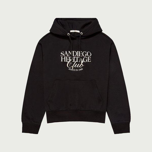 10540-131-853-12-100女性オーバーフィットバックブラッシュグラフィックフード付きTシャツ(-dj)