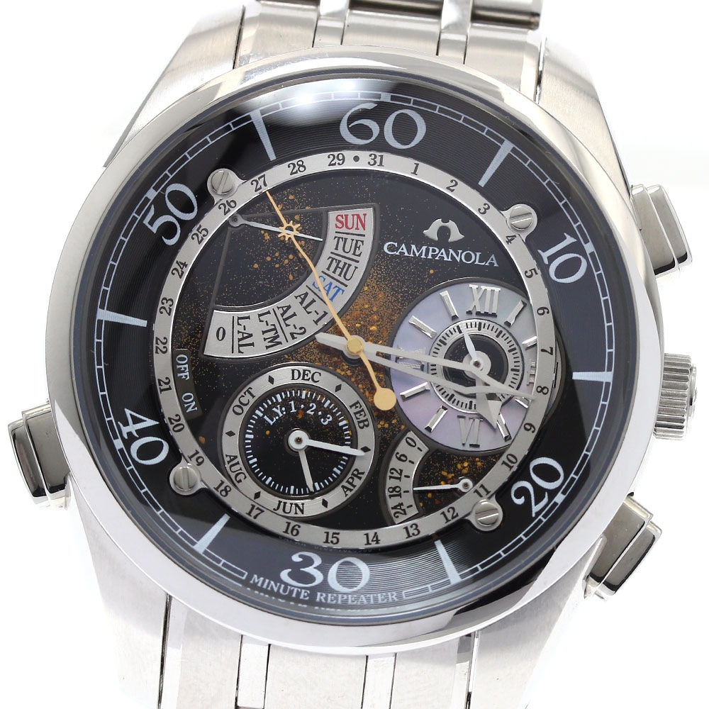 シチズン CITIZEN CTR57-1171/6765-T011993 カンパノラ パーペチュアルカレンダー クォーツ メンズ 良品 箱・保証書付き_885237【中古】