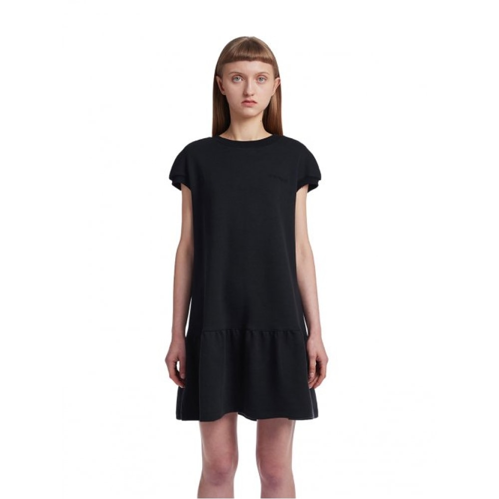 TRUNK PROJECT ラッフルミディワンピース_ブラック