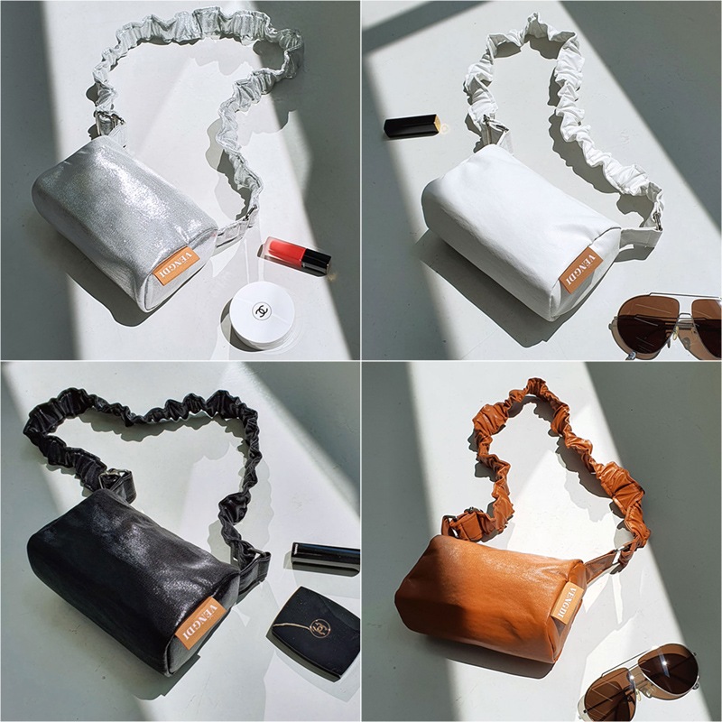 【公式】 Olga オルガ 4カラー 韓国ファッション シャーリングバッグ ミニバッグ おしゃれ ショルダーバッグ シルバー キラキラ