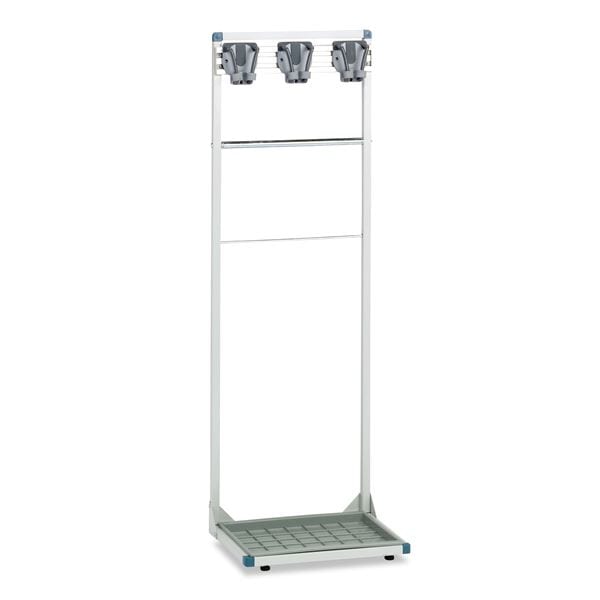 モップハンガー 収納棚 3本掛け 約幅44.5×奥行36×高さ132.5cm コアラコンパクトハンガー 掃除用品収納 清掃用品収納