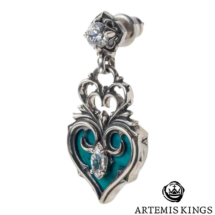 アルテミスキングス ARTEMISKINGS ハートオブジオーシャン シルバー ピアス 片耳分 AKE0119