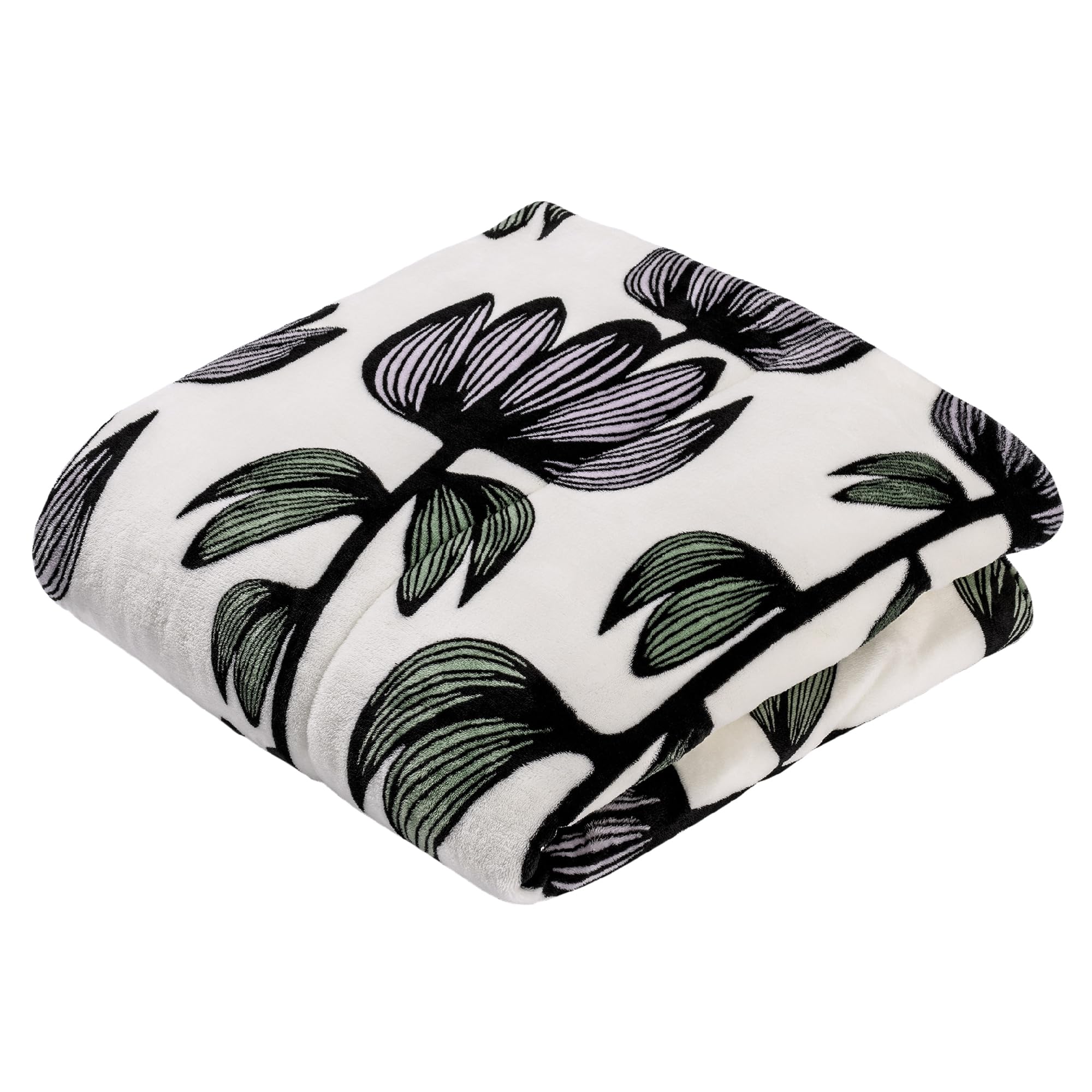 nishikawa【西川】 ひざ掛け ハーフケット 140X100cm 洗える フィンレイソン アルマ ふわふわ ボア 柔らか フランネル ラベンダー FE73503022