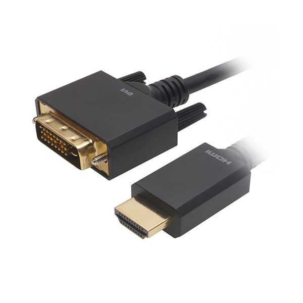 [5セット] ホーリック HDMI-DVI変換ケーブル 1m HADV10-701BBX5
