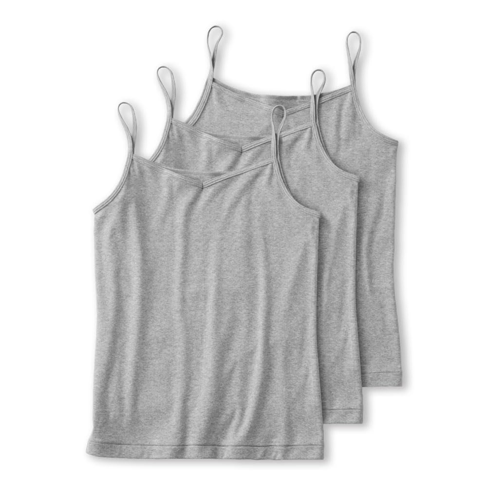 [グンゼ] キャミソール 3枚組 BASIC 肌にやさしい綿100% インナー セット ベーシック GM00563 レディース グレーモク M