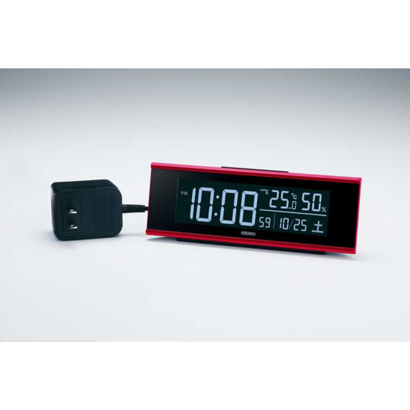 セイコー　目覚まし時計 【シリーズC3】 赤メタリック　DL307R