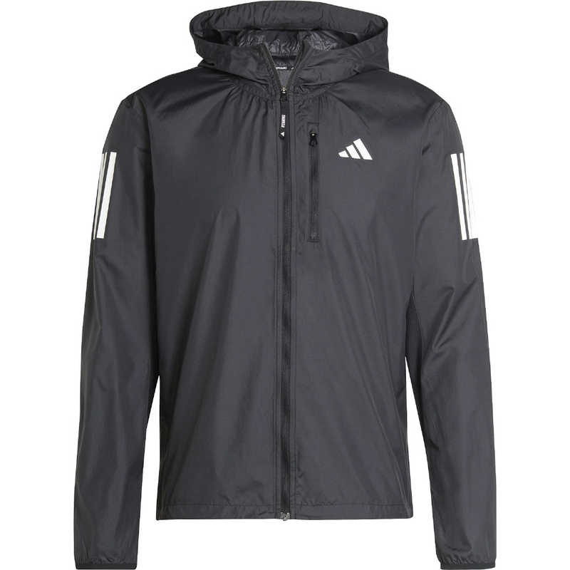 アディダス　adidas メンズ オウン ザ ラン ジャケット ブラック J/M IKM73 【返品交換不可】　IKM73_25FW