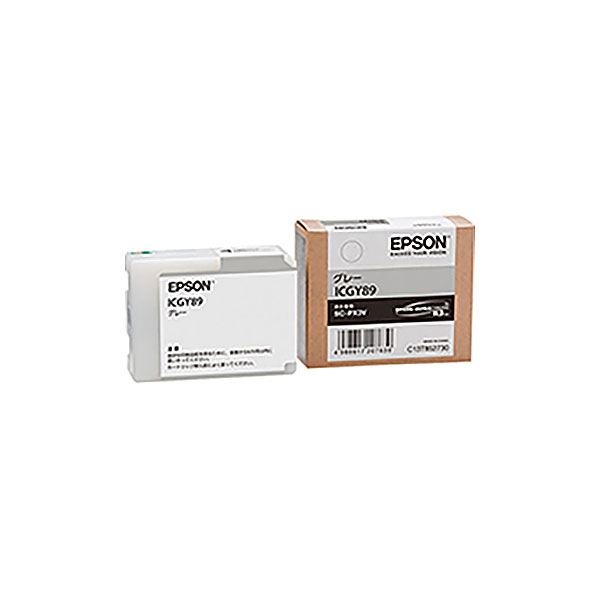 (純正品) EPSON エプソン インクカートリッジ (ICGY89 グレー)