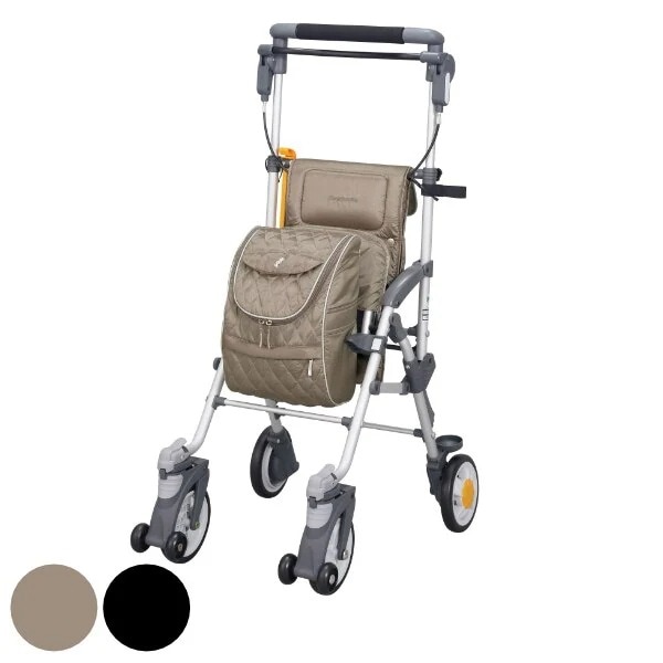 シルバーカー キャリースルーンXL 軽量 コンパクト おしゃれ カート 歩行器 歩行車 折りたたみ アルミ製 歩行補助 介護 高齢者 座れる 歩行補助車 手押し車 散歩 介護用 高さ調節 老人
