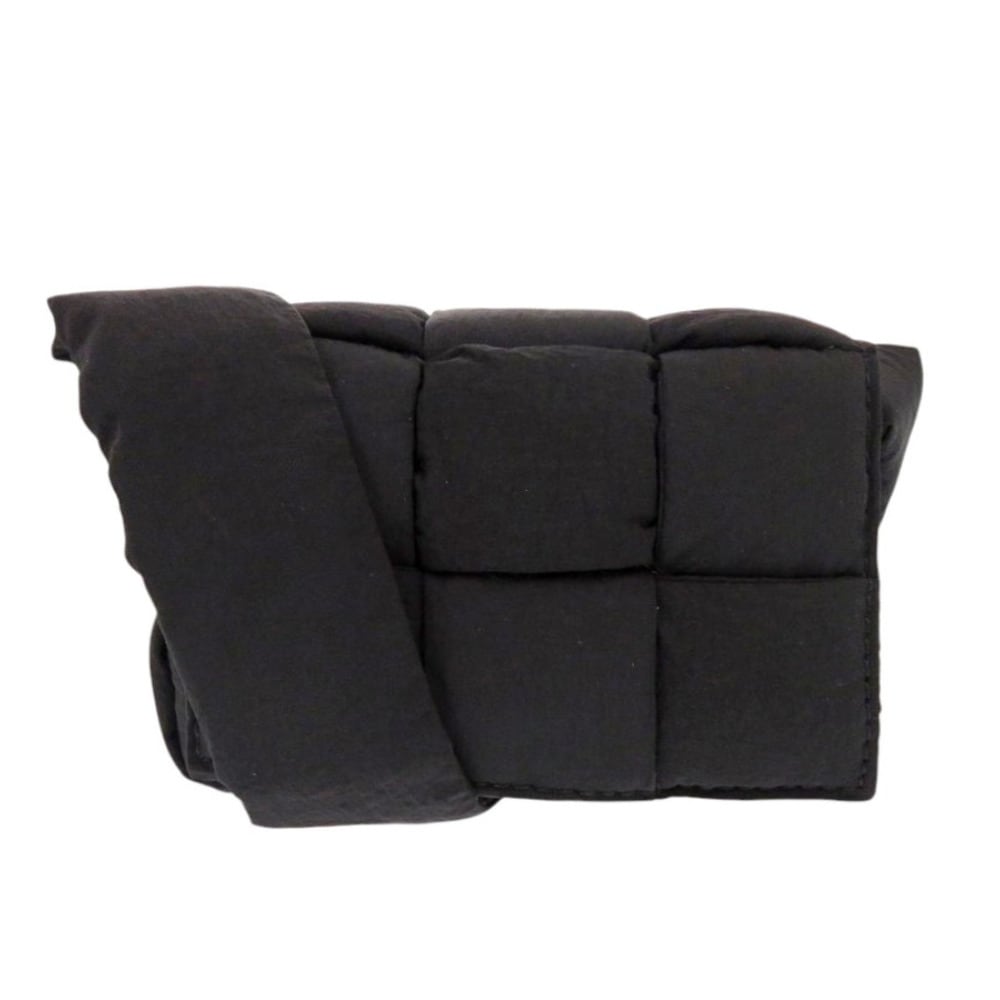 新品同様 ボッテガヴェネタ PADDED CASSETTE MINI パデッド カセット ミニ 691018 ショルダーバッグ ナイロン ブラック 0365【中古】BOTTEGAVENETA