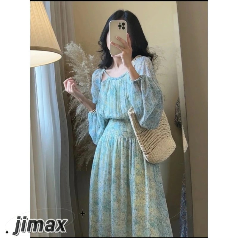 花柄ワンピース ワンピース 夏 レディース 花柄 旅行 きれいめ 40代 春 秋 カジュアル 30代 半袖 50代 韓国風 大きいサイズ ゆったり 体型カバー 着痩せ マキシ丈 おしゃれ シフォンワン