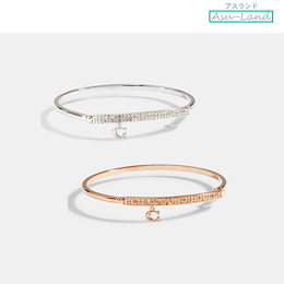 USA発売 COACH コーチ レディース アクセサリー ブレスレット バングル シグネチャー Pave Bar Hinged 91429 F87946